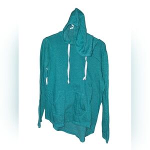7/134. SO Teal Hoodie with White Drawstrings